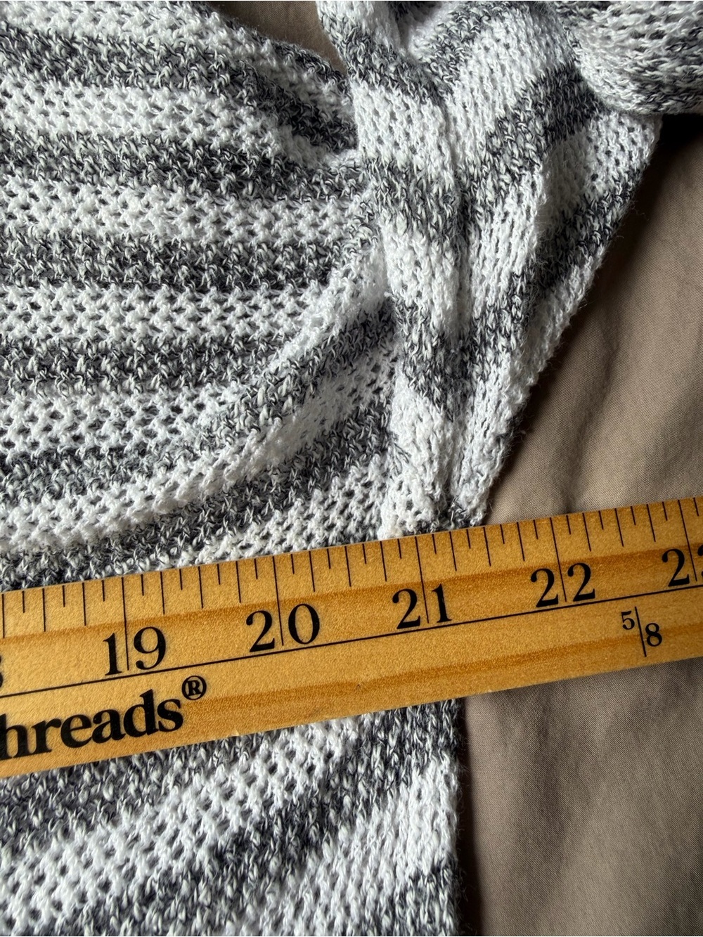 Loft Open Knit Hooded Striped Sweater Womens Size Medium Summer Beach Vacation - Picture 5 of 8